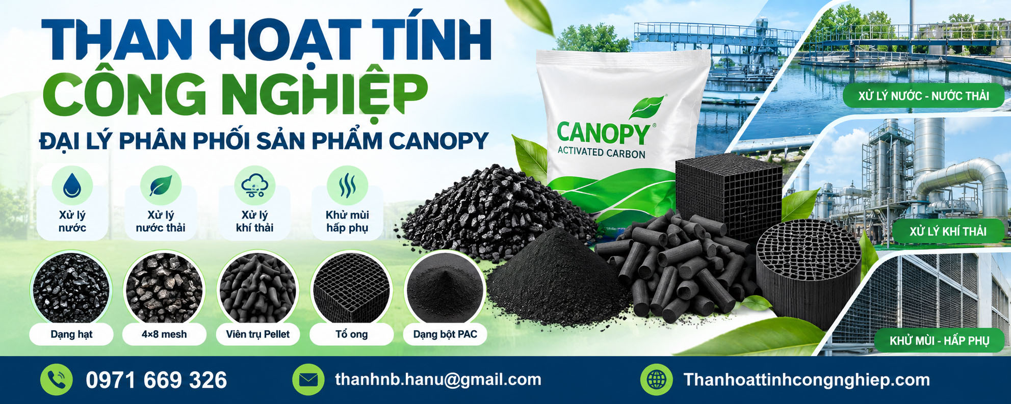 chuyên cung cấp và phân phối các sản phẩm than hoạt tính công nghiệp